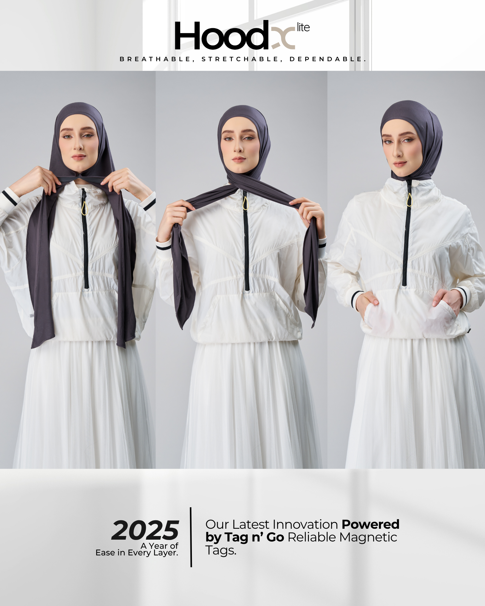 HoodX Lite in Raven Grey