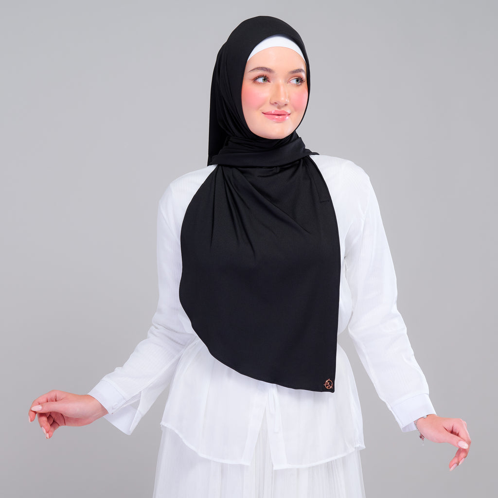 Instant Tag 'n Go Ribbed Jersey Butterfly - Black