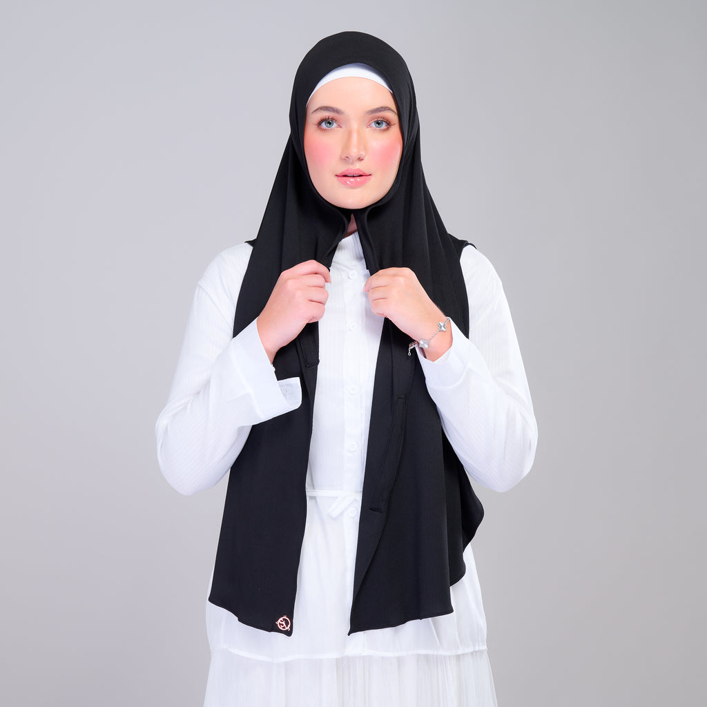 Instant Tag 'n Go Ribbed Jersey Butterfly - Black