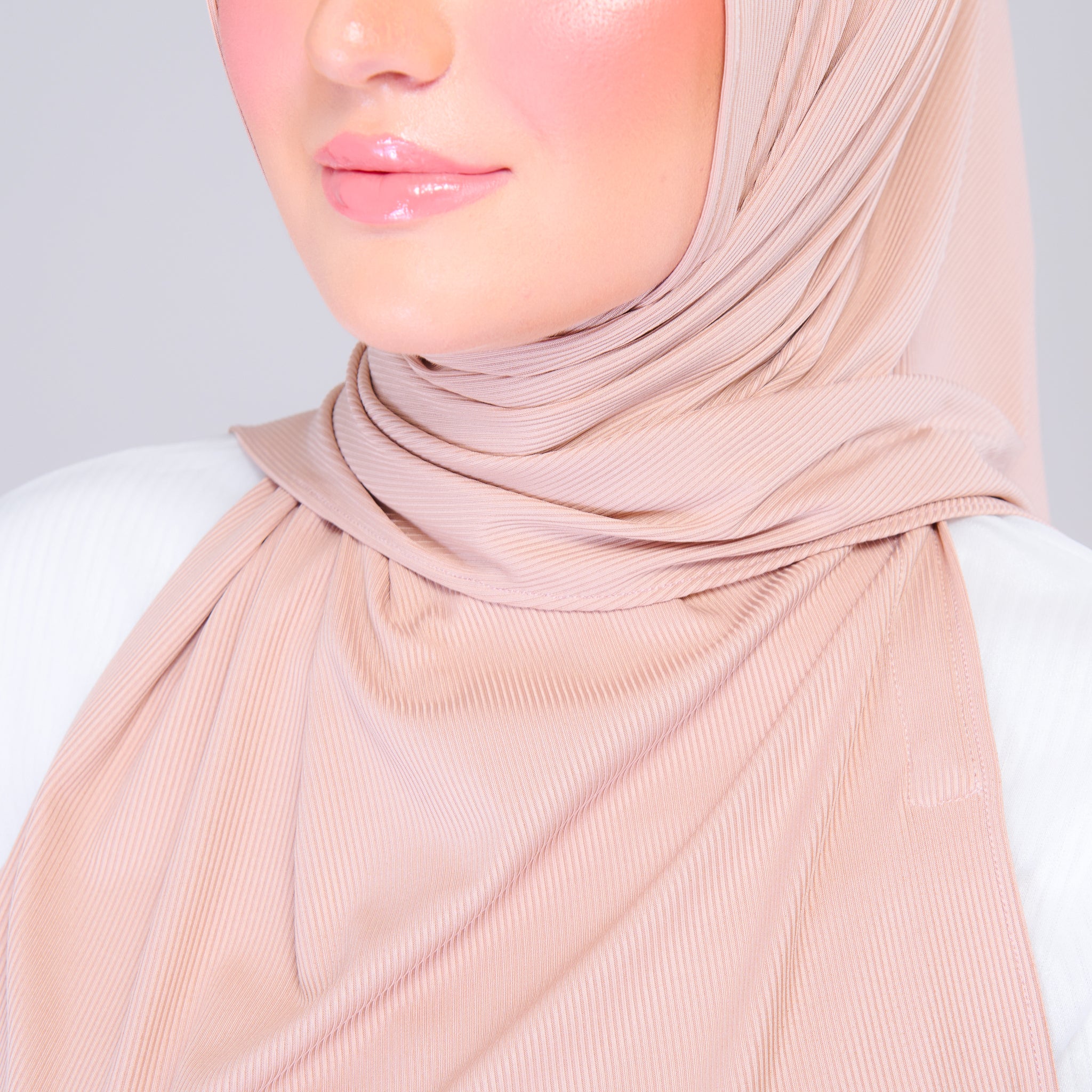 Instant Tag 'n Go Ribbed Jersey Shawl - Khaki