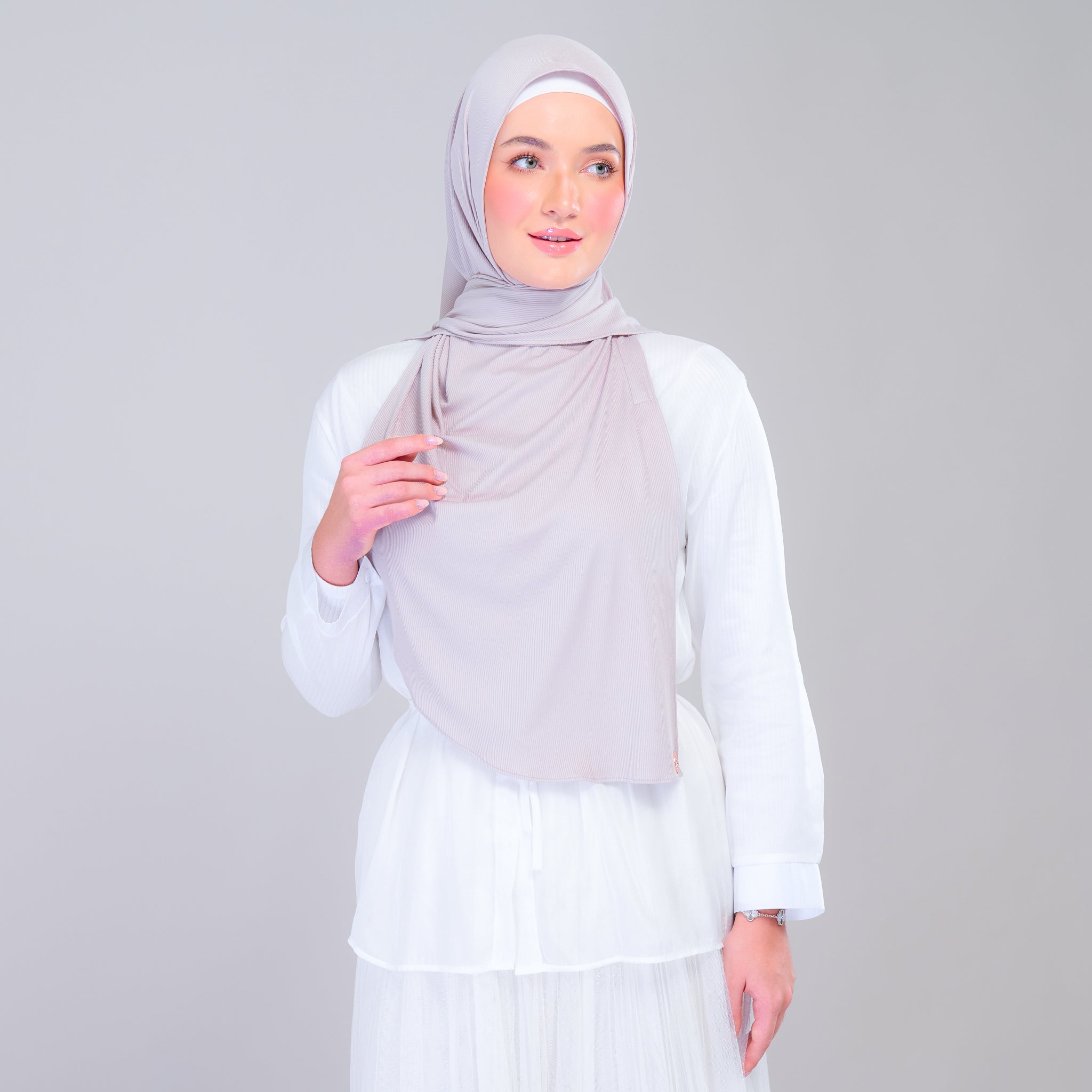 Instant Tag 'n Go Ribbed Jersey Butterfly - Taupe