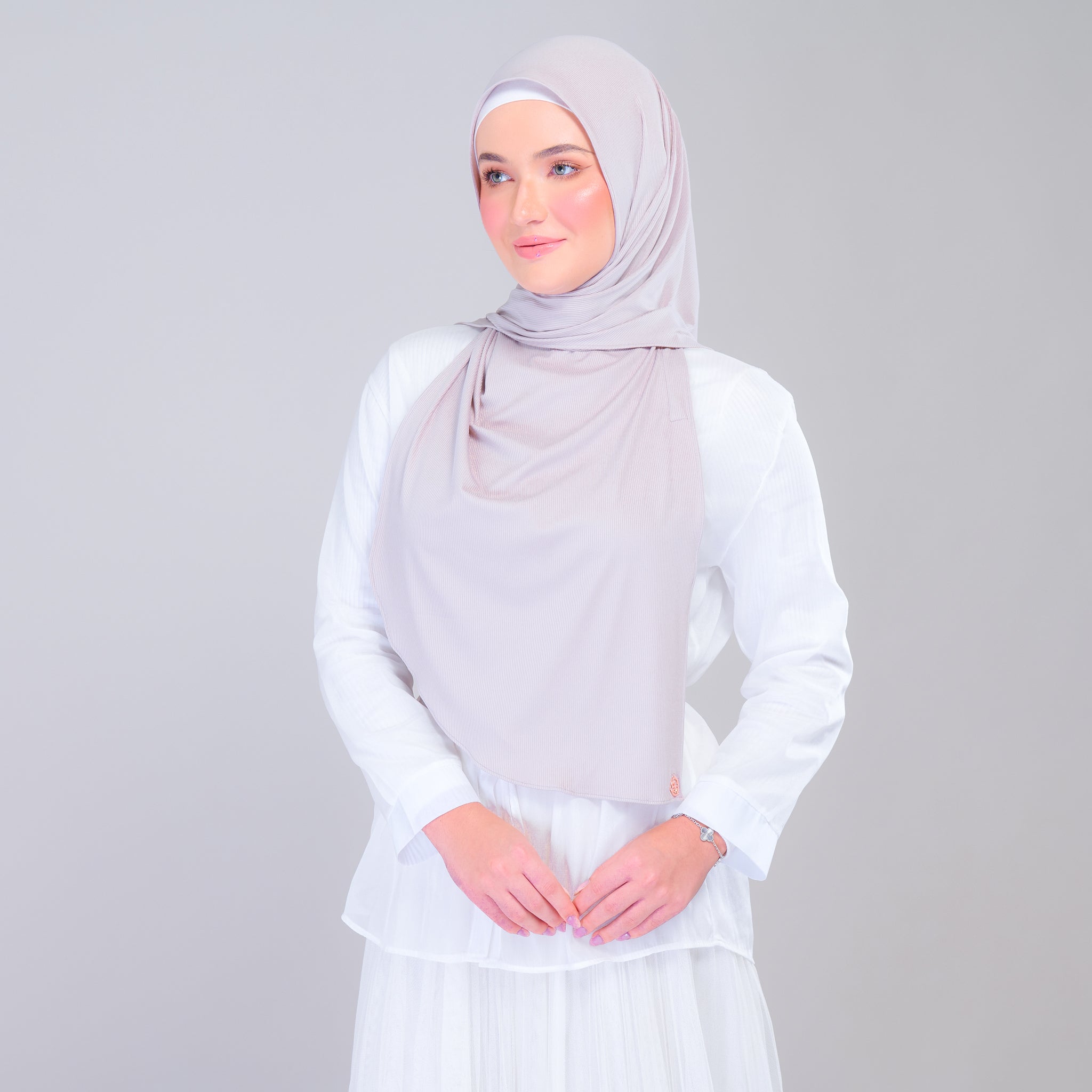Instant Tag 'n Go Ribbed Jersey Butterfly - Taupe