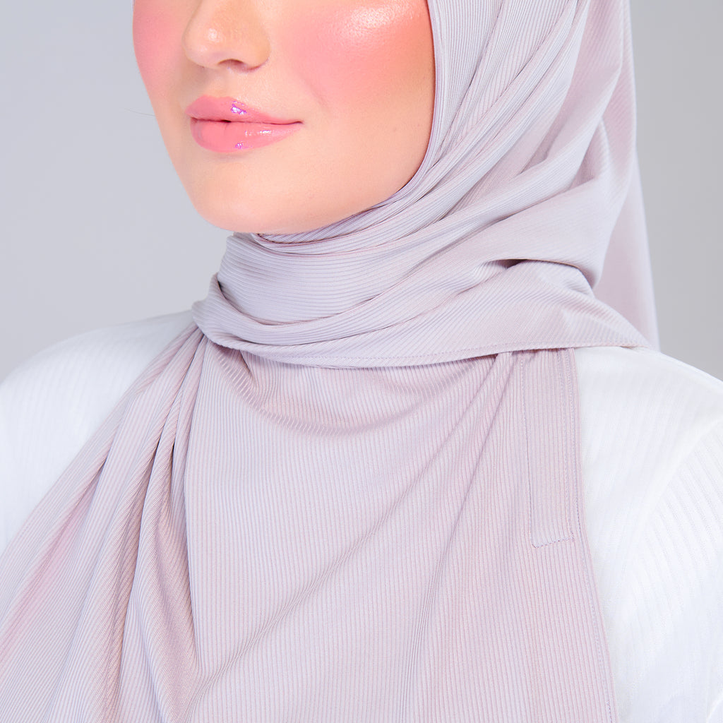 Instant Tag 'n Go Ribbed Jersey Shawl - Taupe
