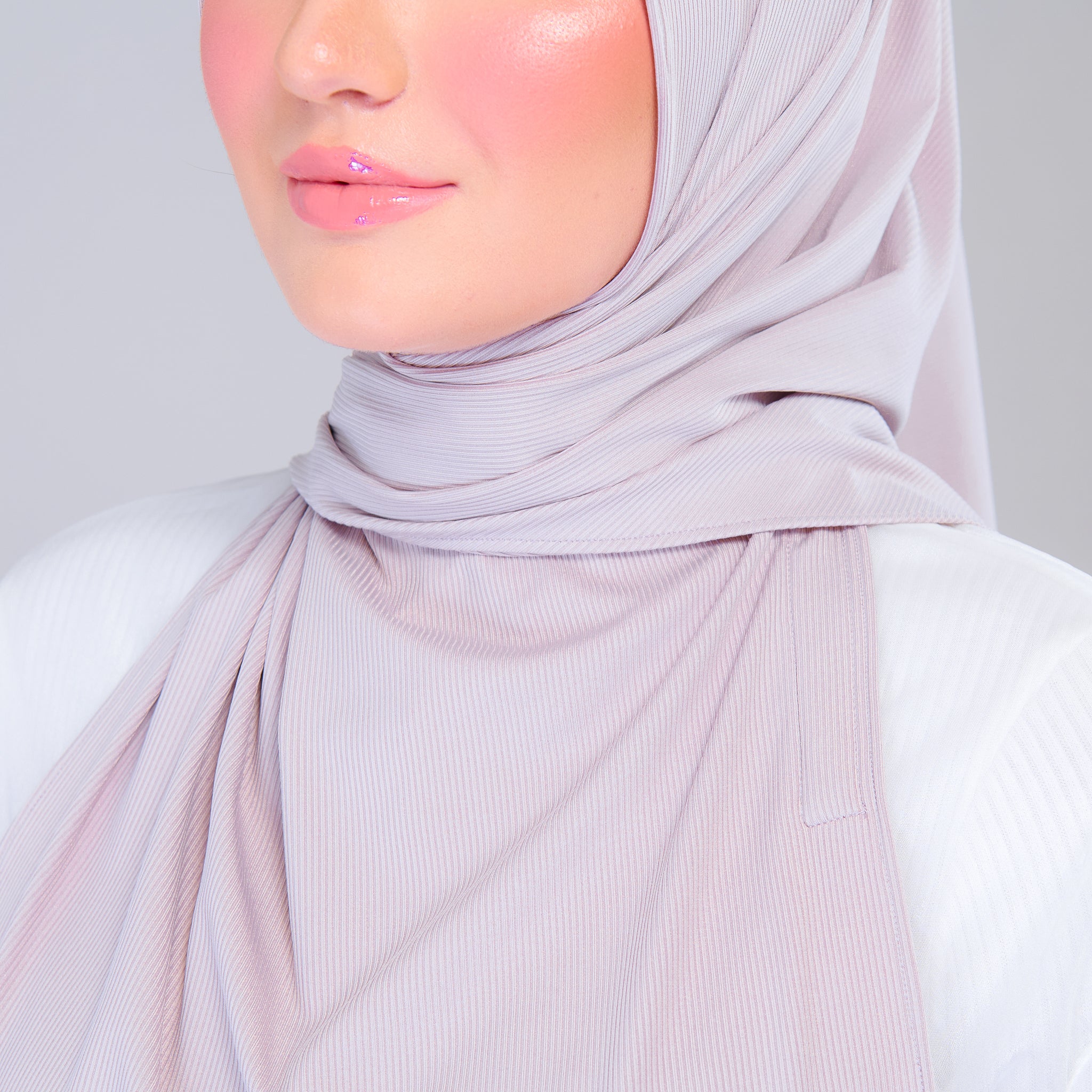 Instant Tag 'n Go Ribbed Jersey Shawl - Taupe