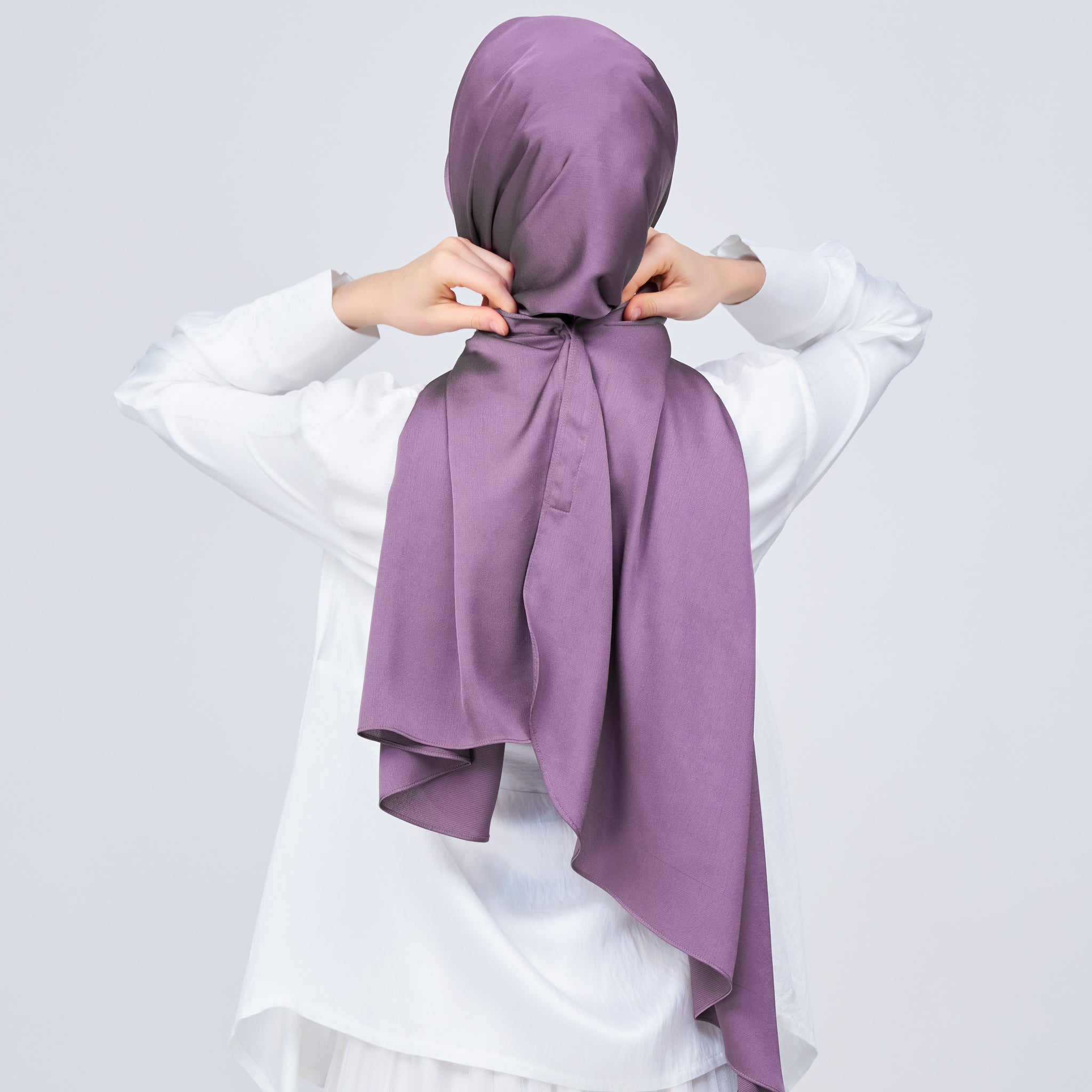 Instant Tag 'n Go Satin Bulle Shawl - Dark Orchid