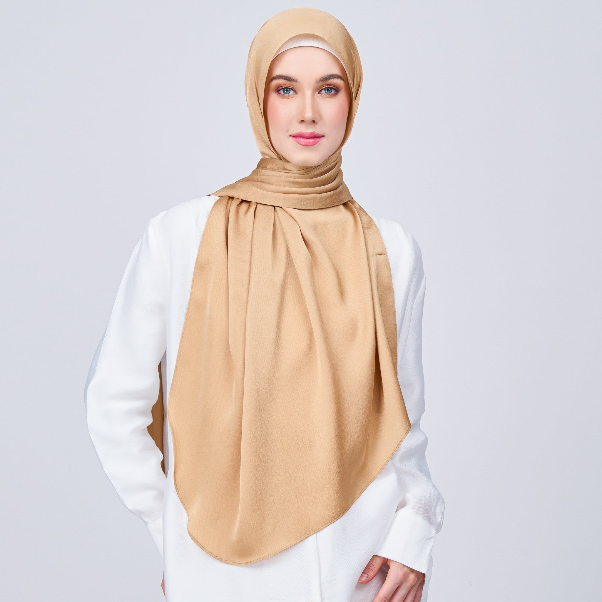 Instant Tag 'n Go Satin Bulle Shawl - Gold