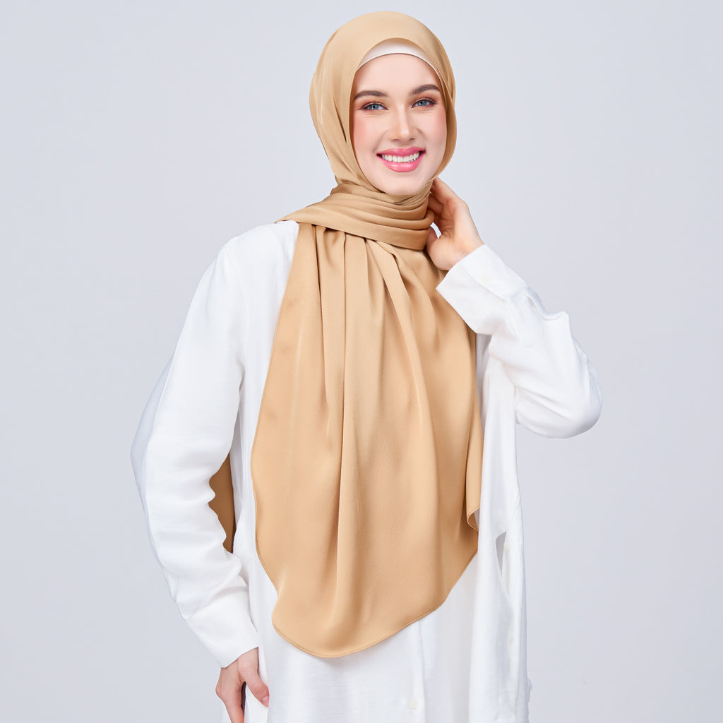 Instant Tag 'n Go Satin Bulle Shawl - Gold