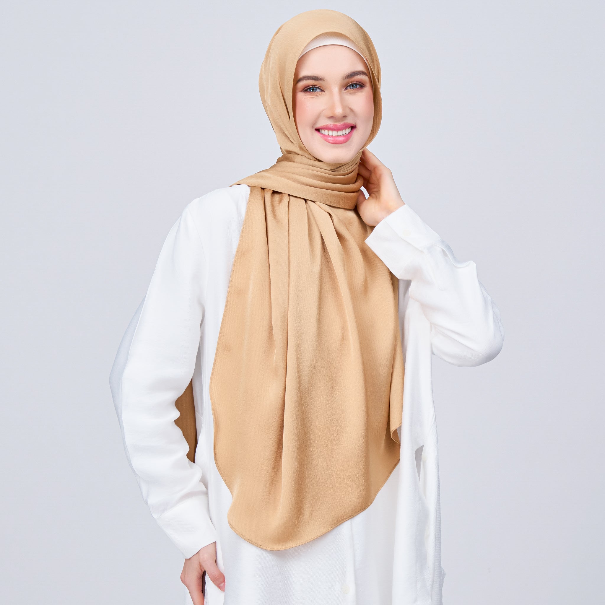 Instant Tag 'n Go Satin Bulle Shawl - Gold