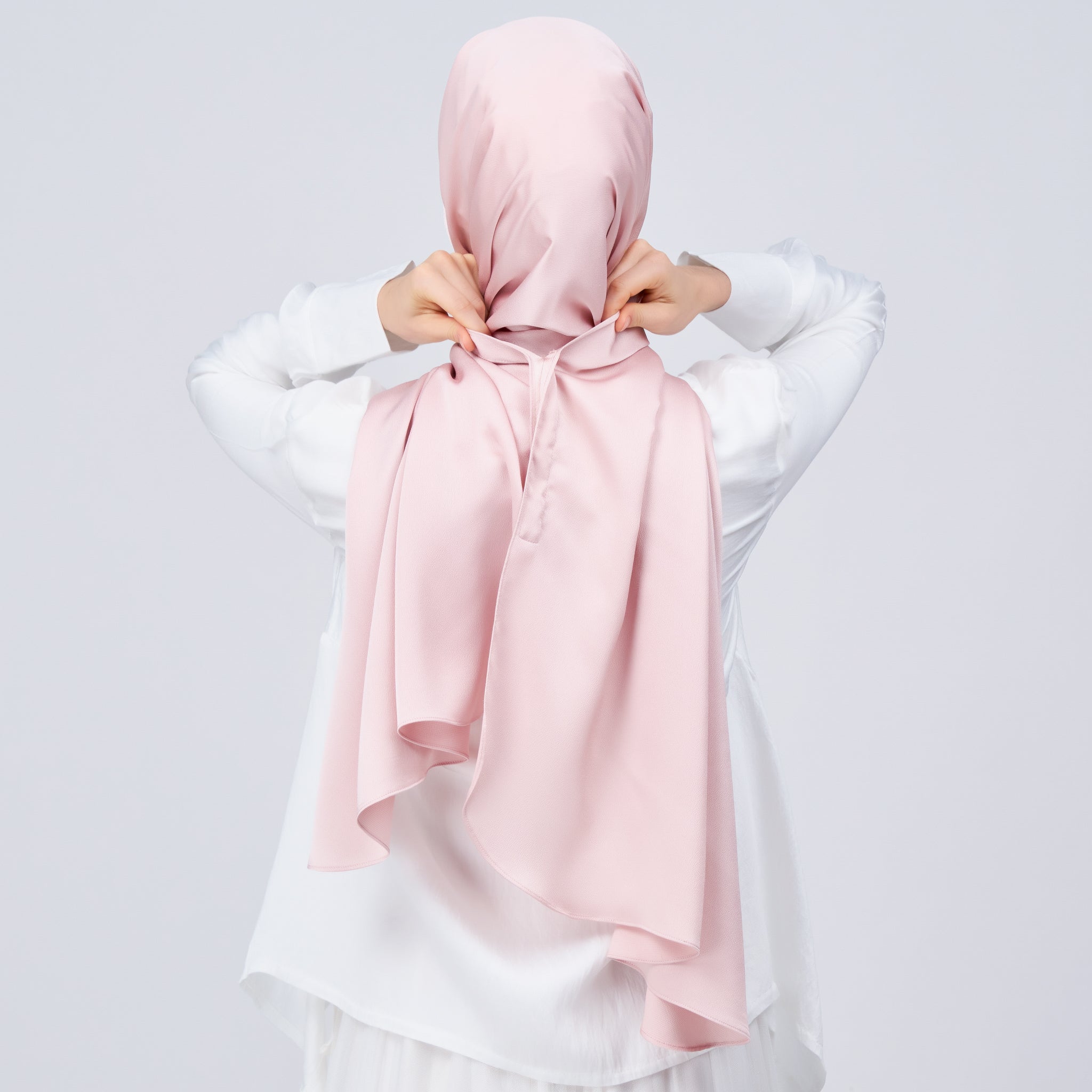 Instant Tag 'n Go Satin Bulle Shawl - Nude Pink