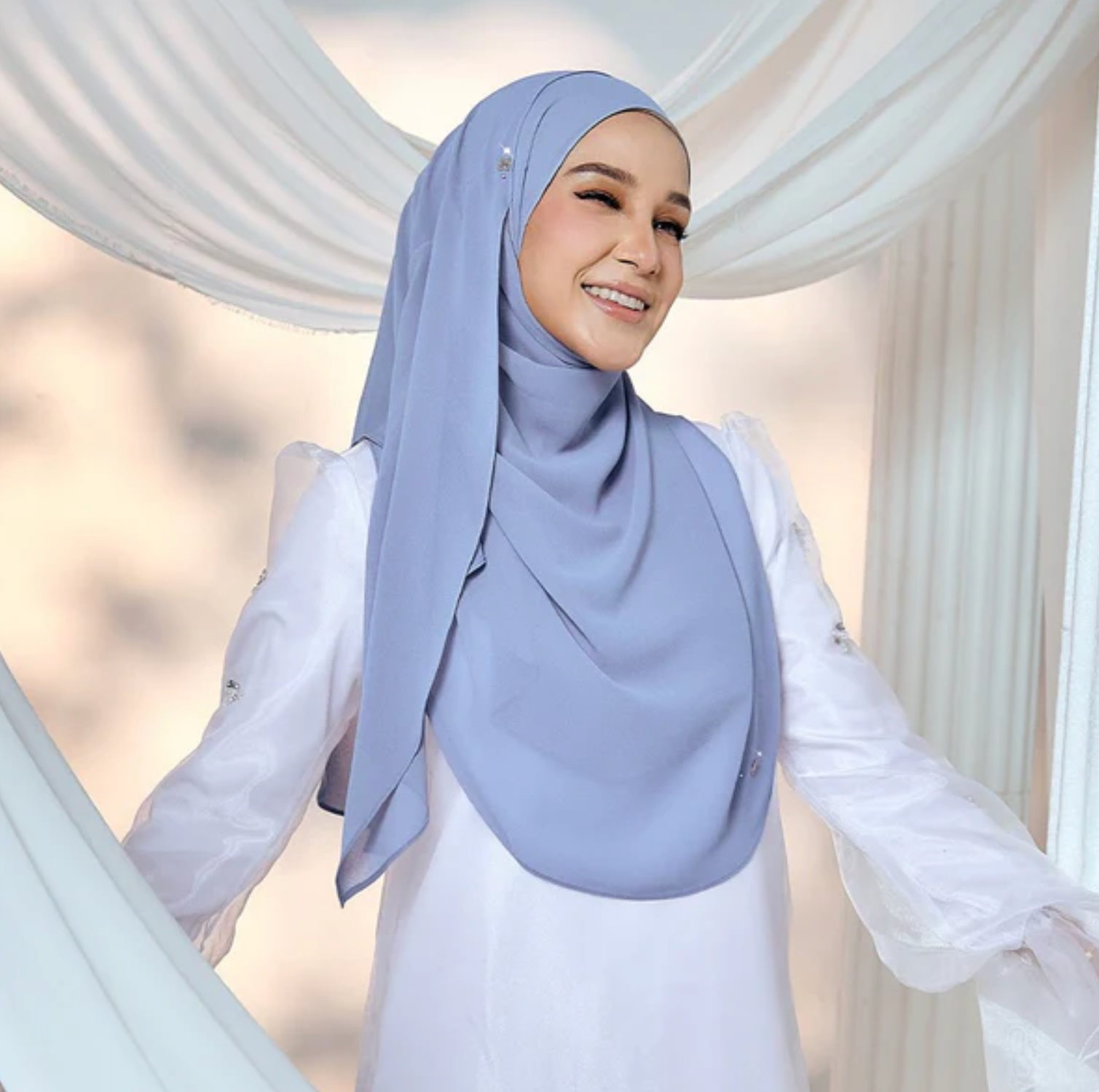 Prettily-So in Dusky Blue