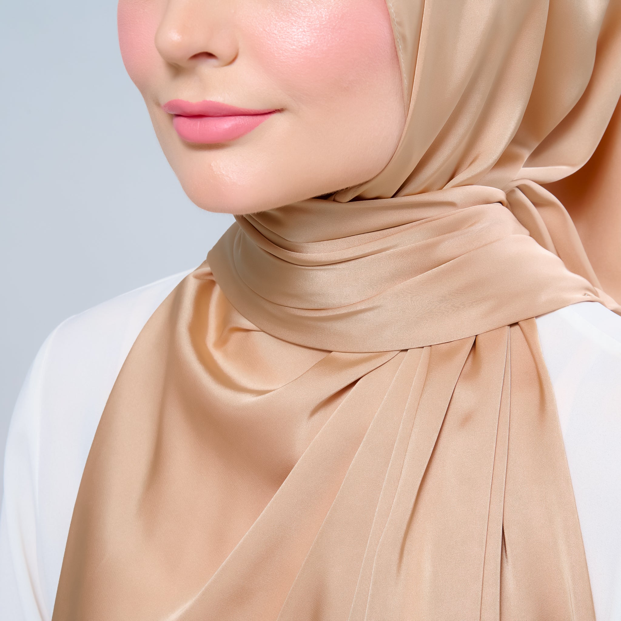 Instant Tag 'n Go Satin Silk Shawl - Gold