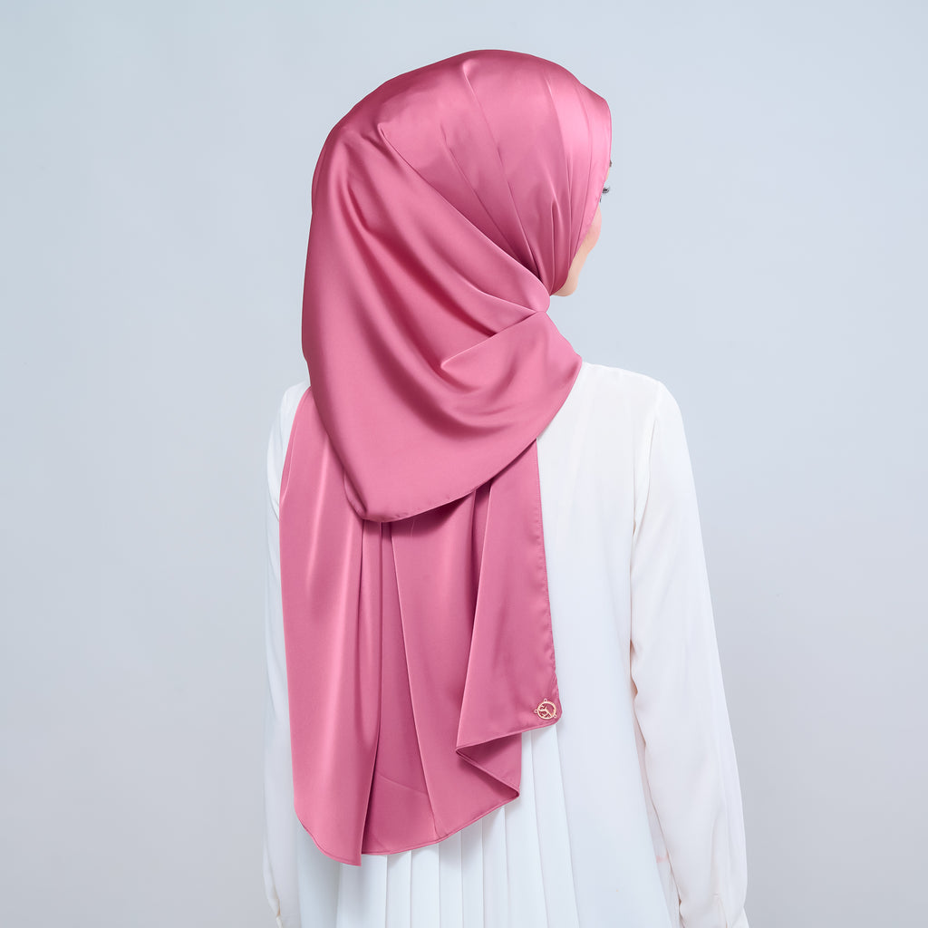 Instant Tag 'n Go Satin Silk Shawl - Sorbet