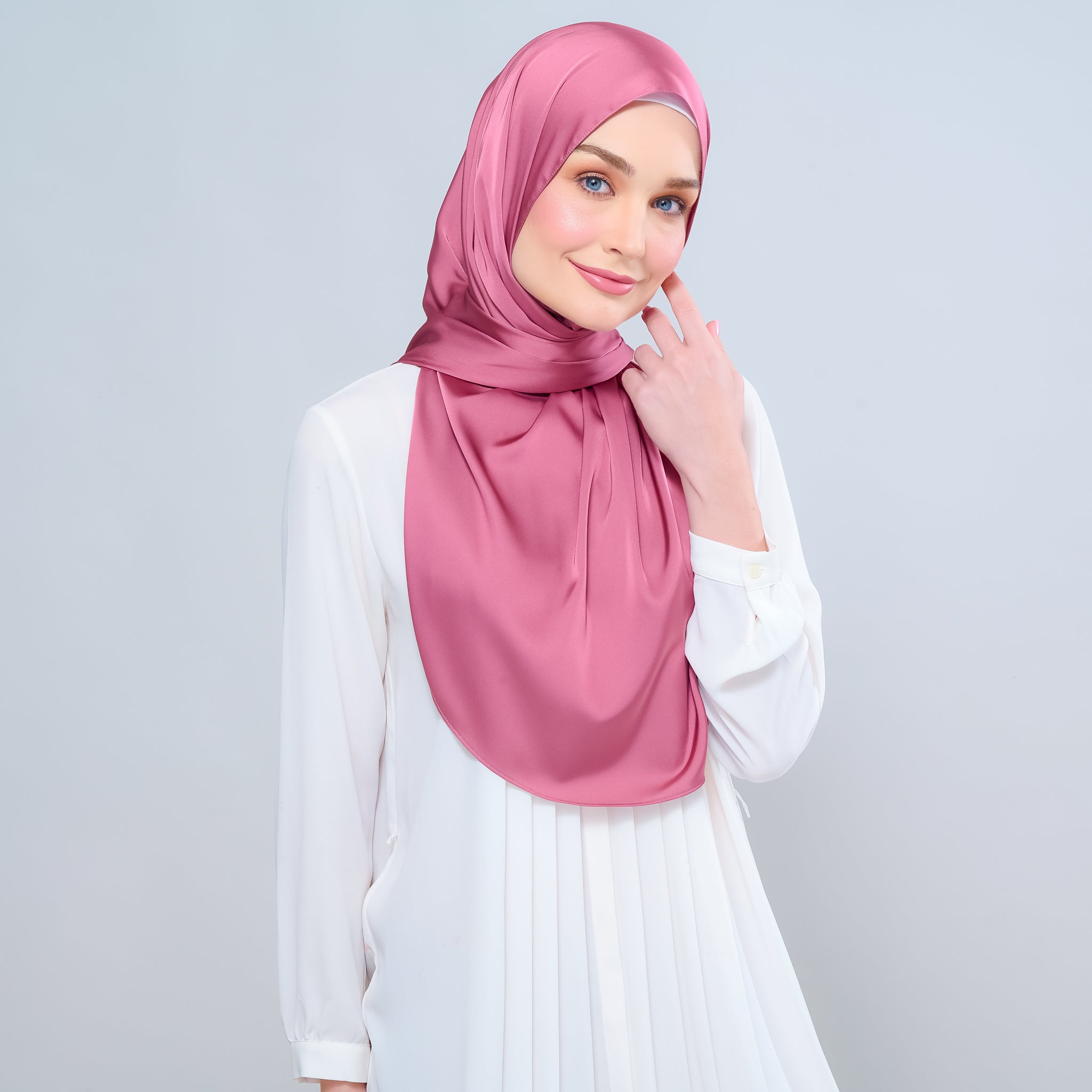 Instant Tag 'n Go Satin Silk Shawl - Sorbet
