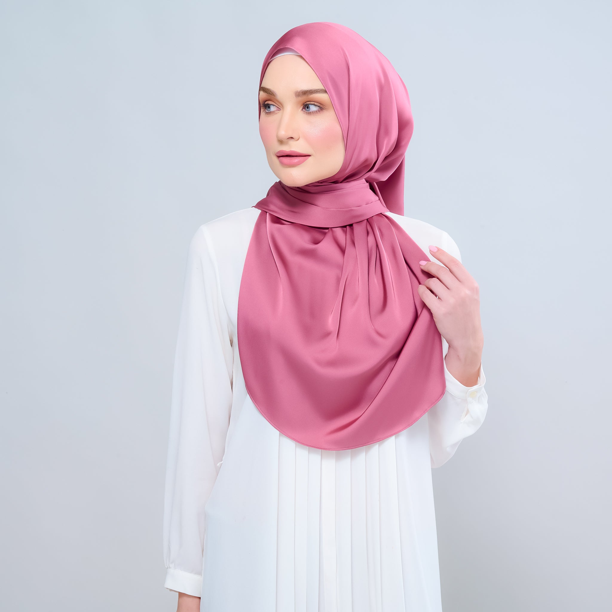 Instant Tag 'n Go Satin Silk Shawl - Sorbet