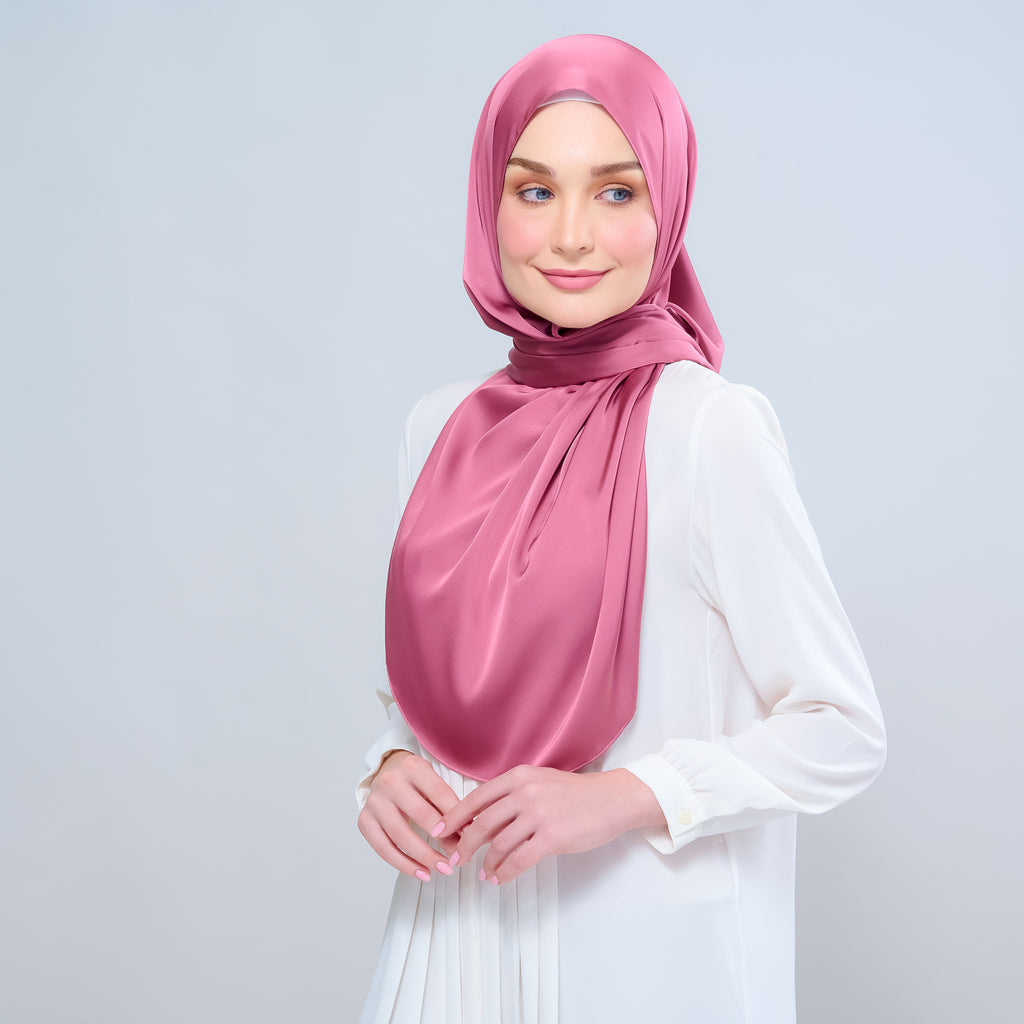 Instant Tag 'n Go Satin Silk Shawl - Sorbet