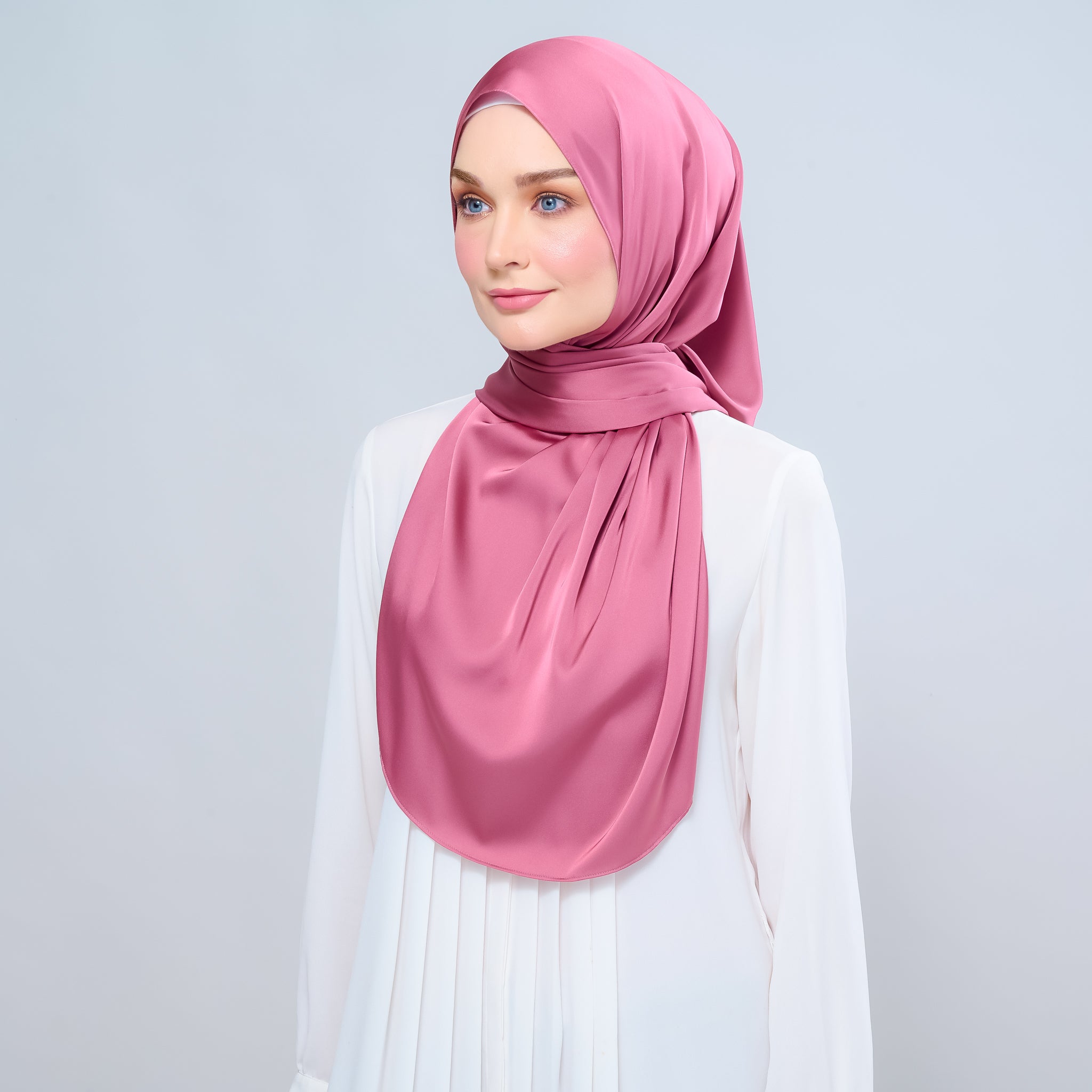 Instant Tag 'n Go Satin Silk Shawl - Sorbet