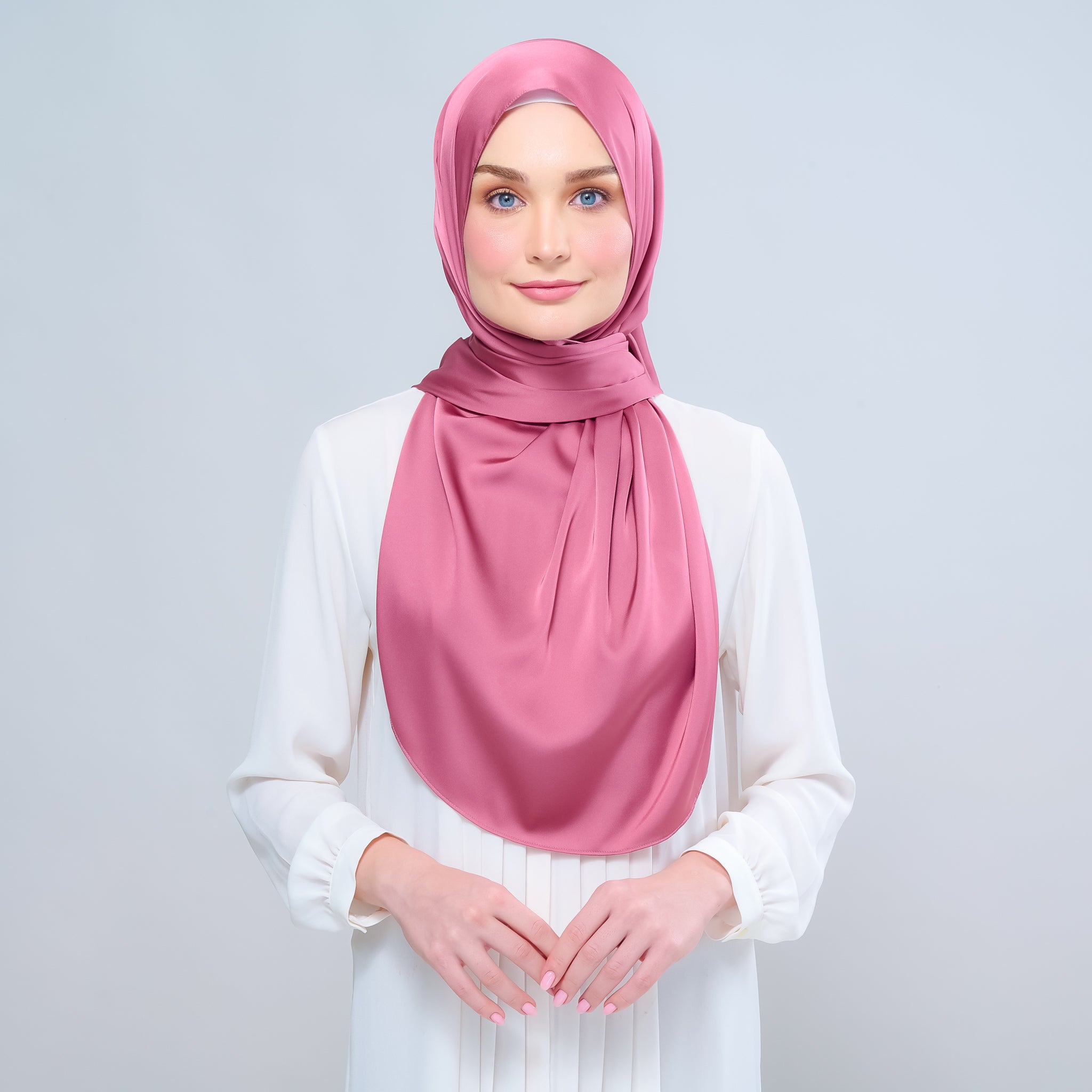 Instant Tag 'n Go Satin Silk Shawl - Sorbet