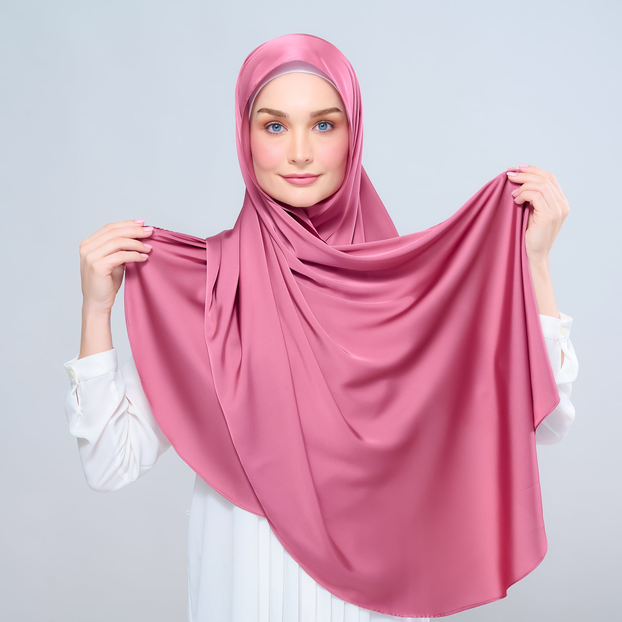 Instant Tag 'n Go Satin Silk Shawl - Sorbet