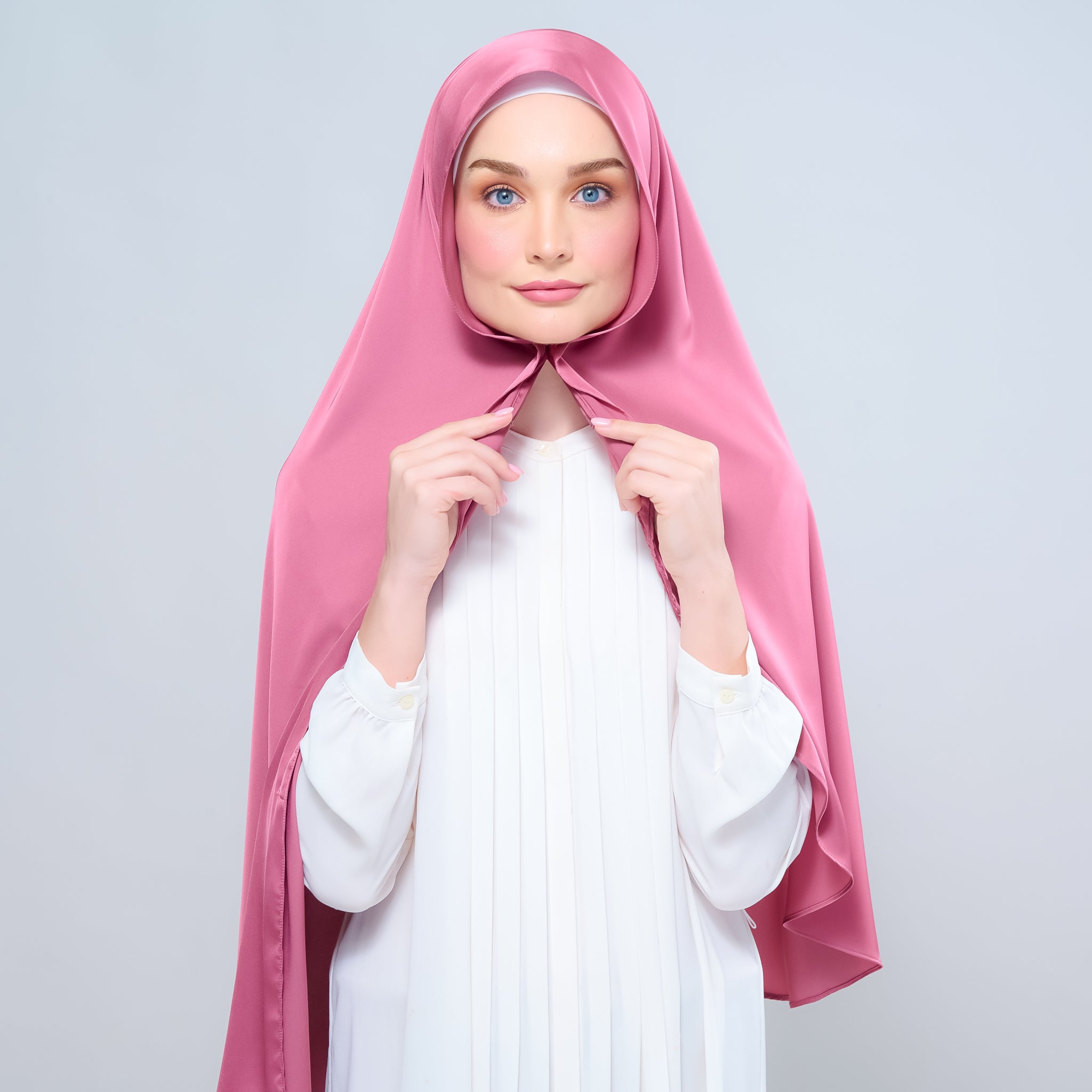 Instant Tag 'n Go Satin Silk Shawl - Sorbet