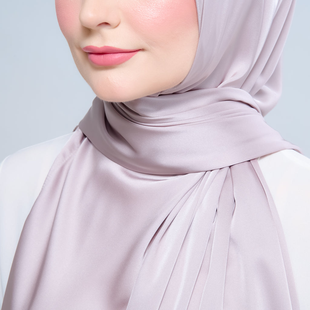 Instant Tag 'n Go Satin Silk Shawl - Cool Taupe