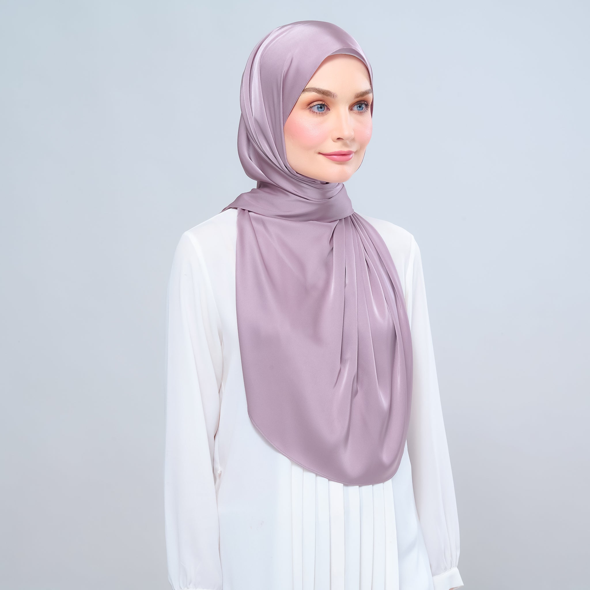 Instant Tag 'n Go Satin Silk Shawl - Thistle