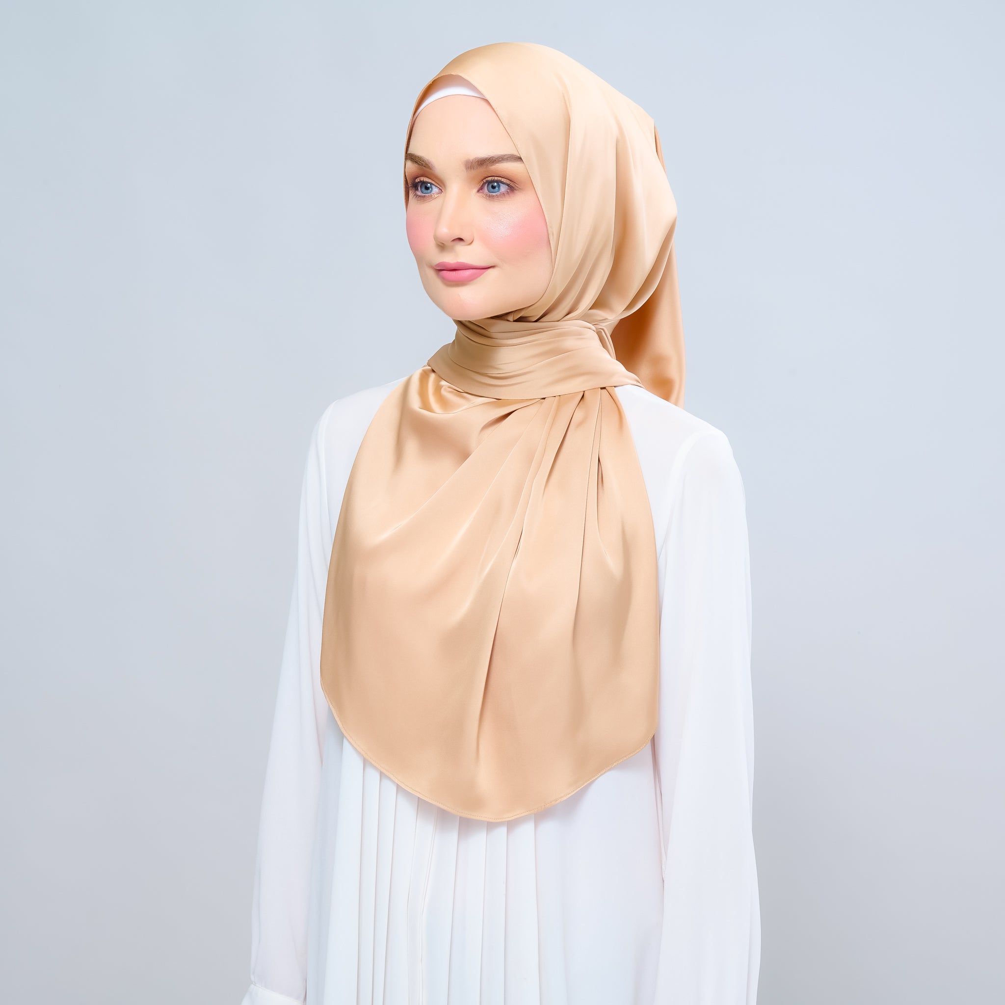 Instant Tag 'n Go Satin Silk Shawl - Gold