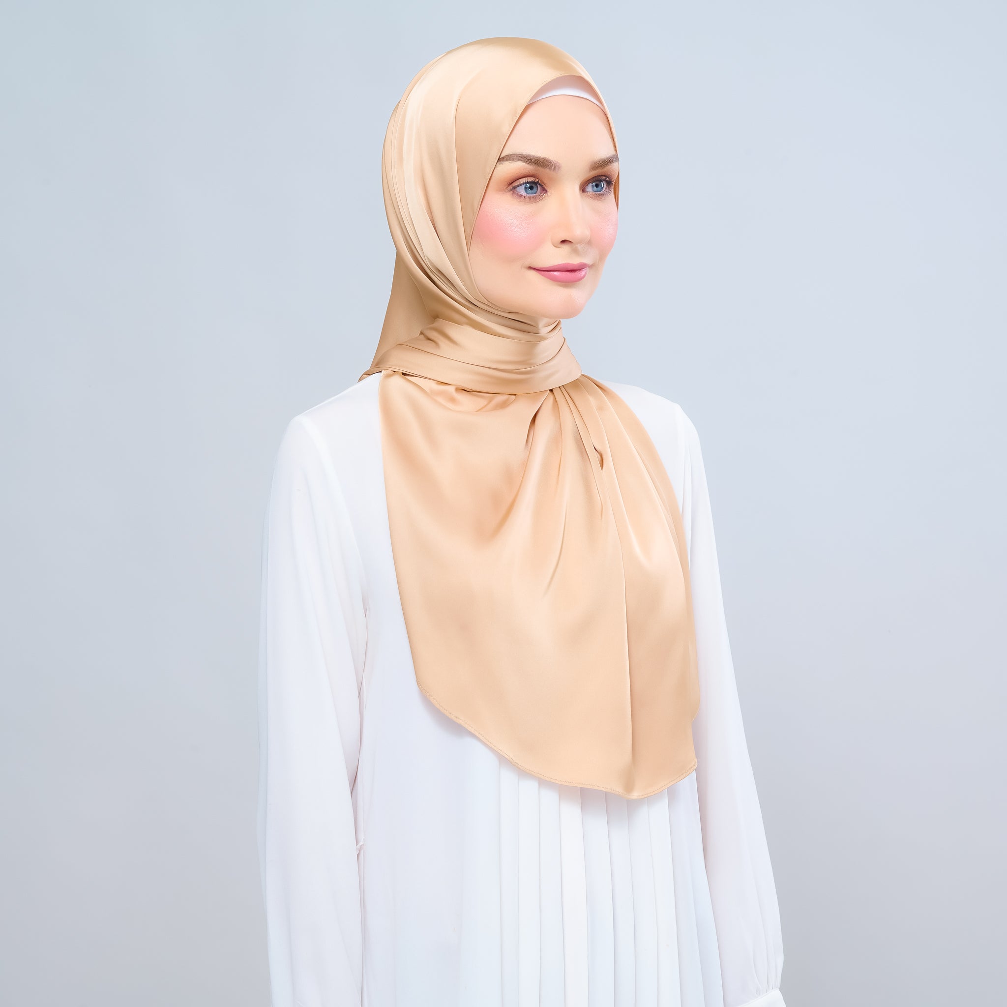 Instant Tag 'n Go Satin Silk Shawl - Gold