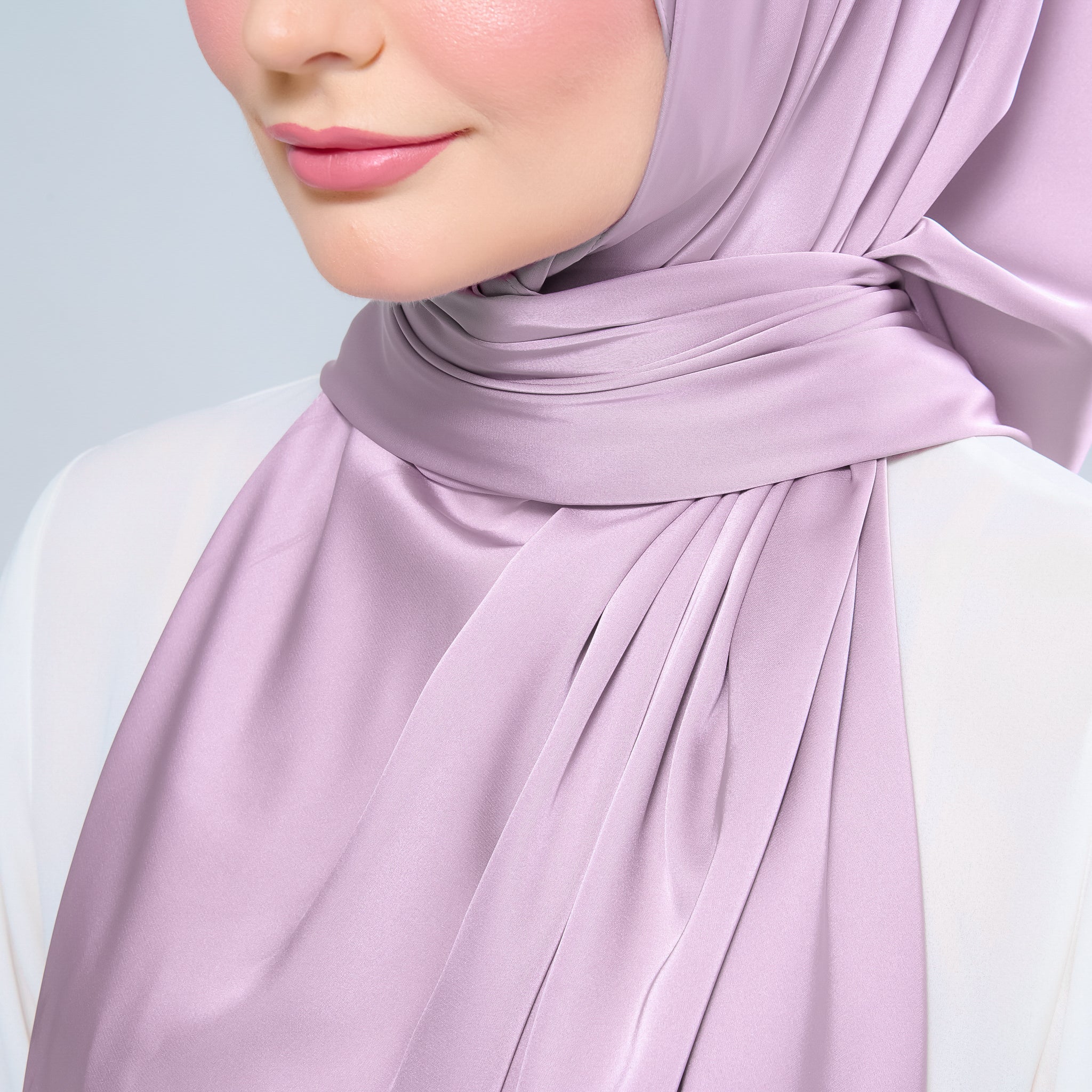 Instant Tag 'n Go Satin Silk Shawl - Light Orchid
