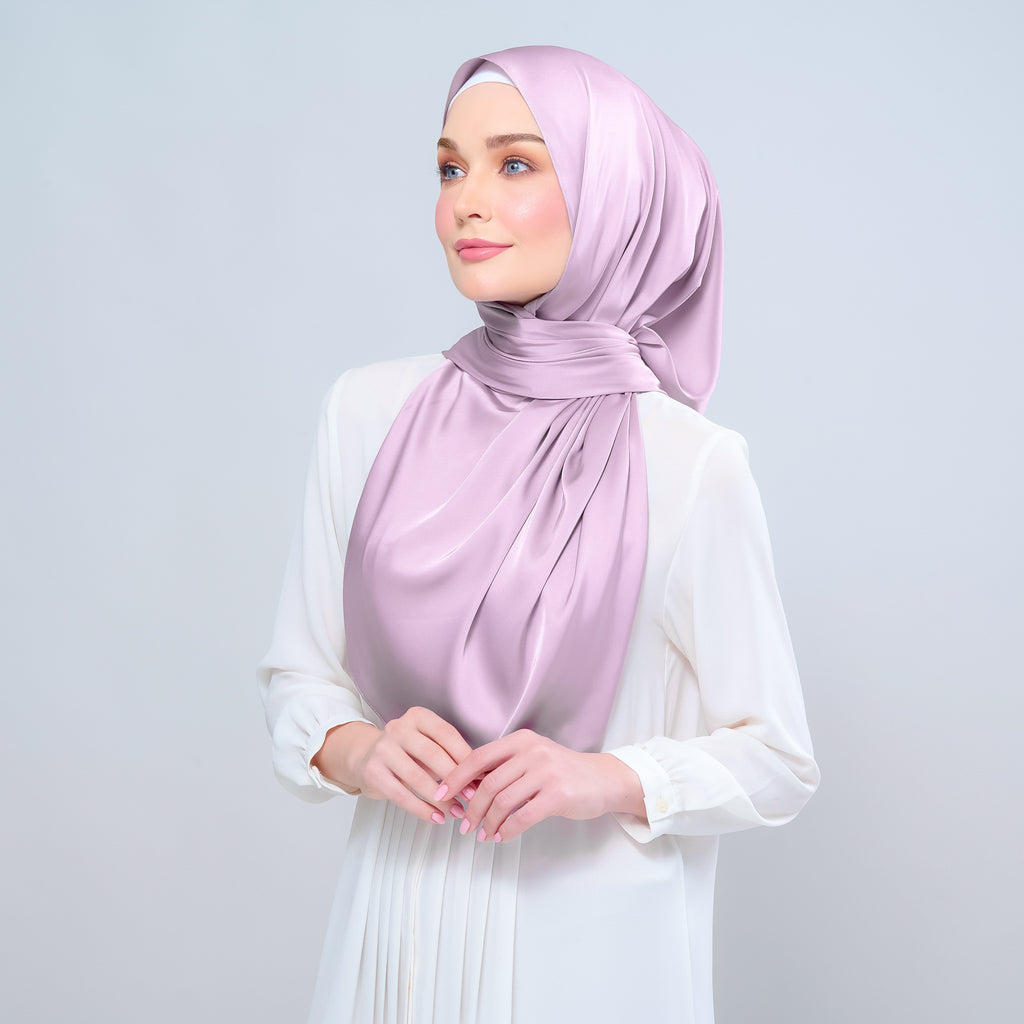 Instant Tag 'n Go Satin Silk Shawl - Light Orchid