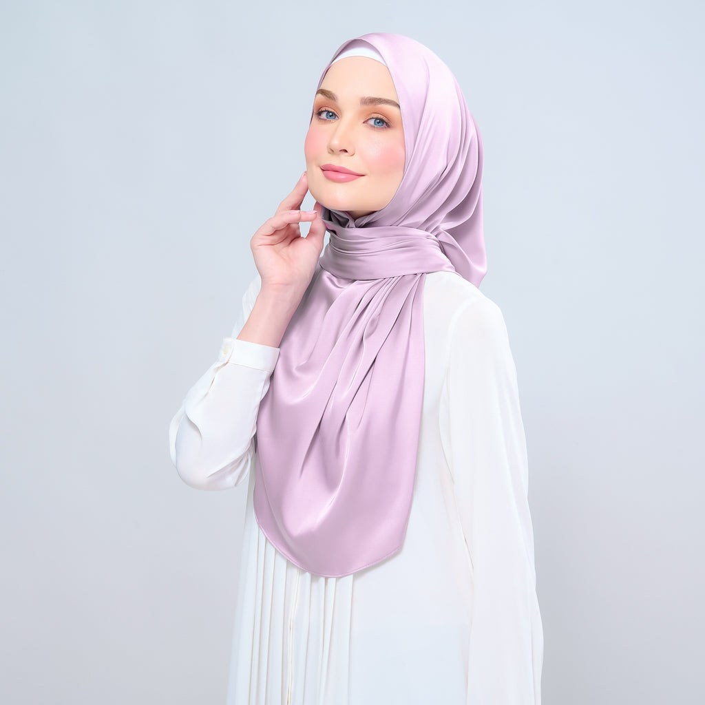 Instant Tag 'n Go Satin Silk Shawl - Light Orchid