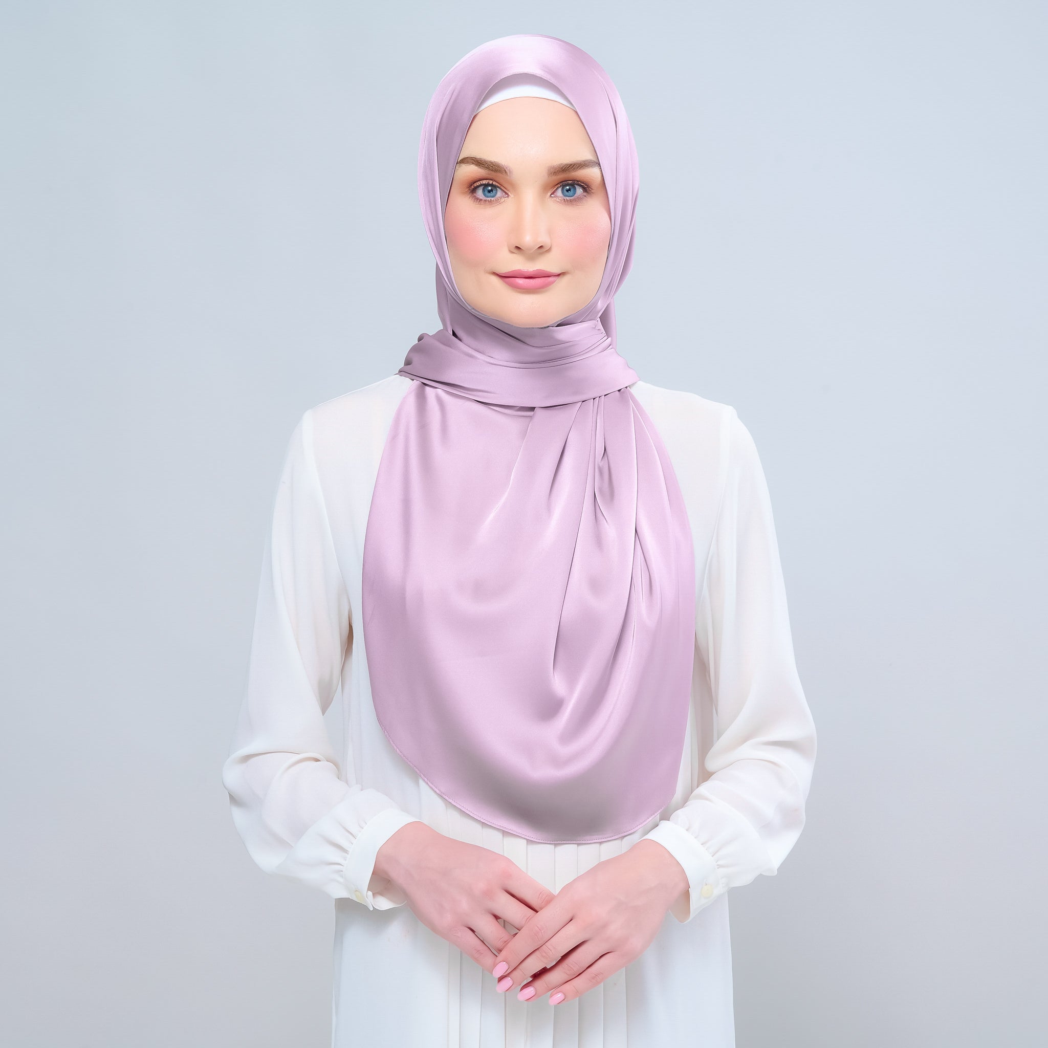 Instant Tag 'n Go Satin Silk Shawl - Light Orchid
