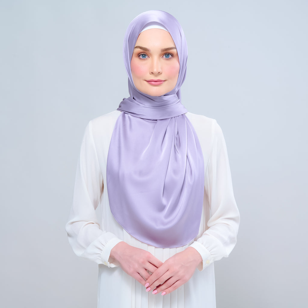 Instant Tag 'n Go Satin Silk Shawl - Lavender Blush