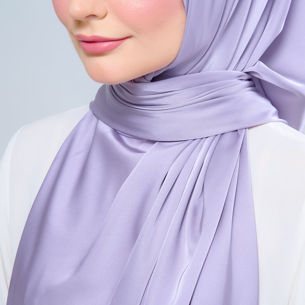 Instant Tag 'n Go Satin Silk Shawl - Lavender Blush