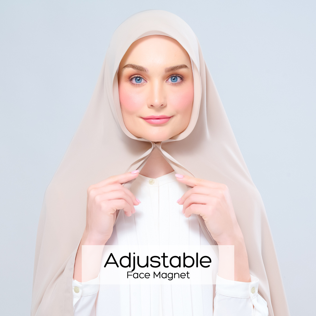 Instant Tag 'n Go Chiffon Silk Shawl - Taupe