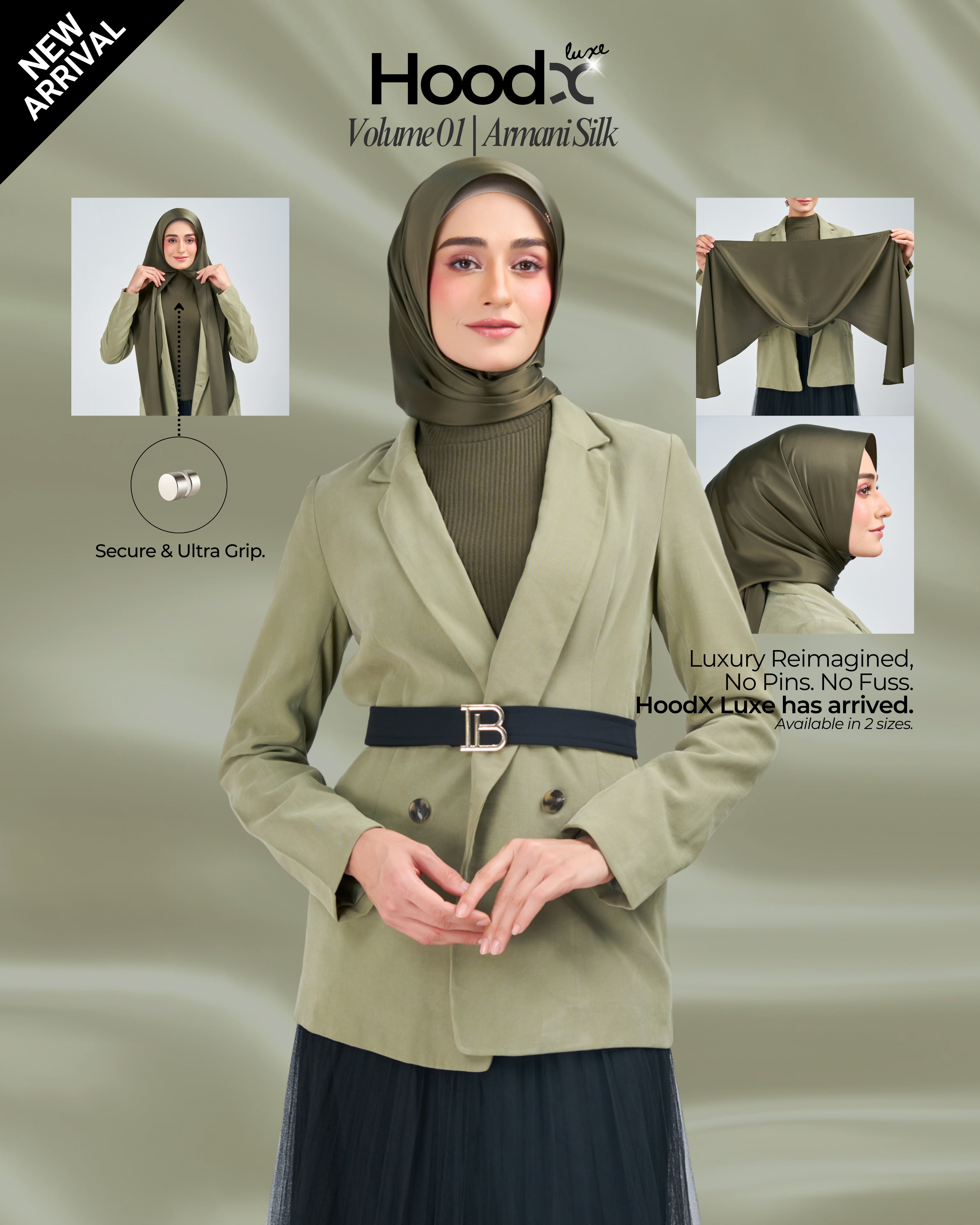 [★New] HoodX Luxe in Tera Olive