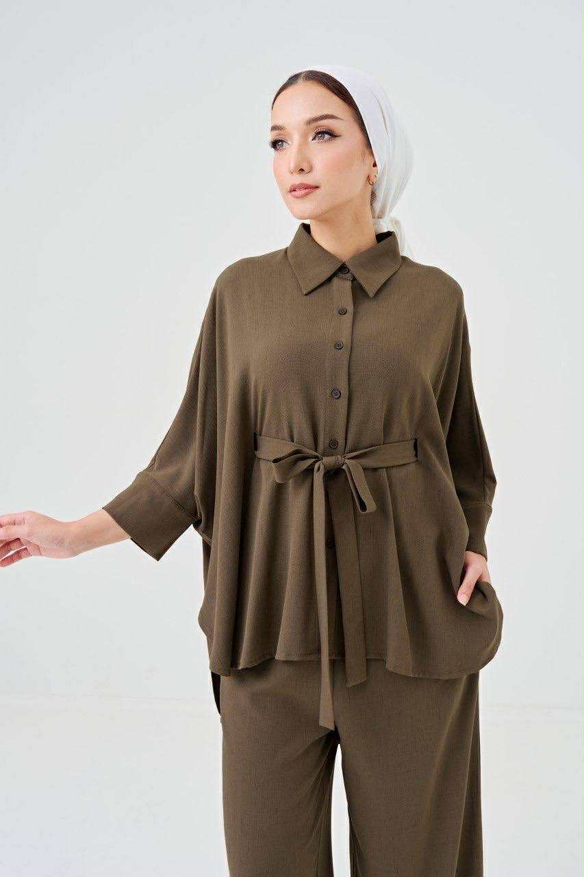 She Dazzle | Lea Caftan in Taupe