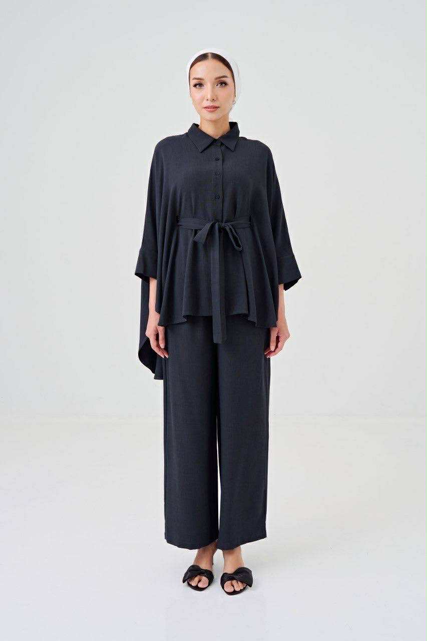 She Dazzle | Lea Caftan in Charcoal Grey