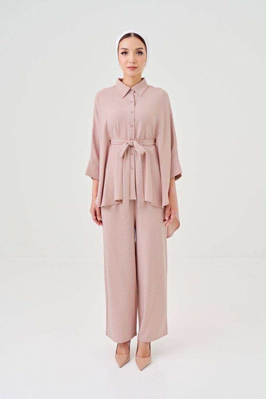 She Dazzle | Lea Caftan in Dusty Pink